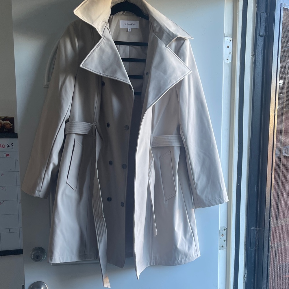 Calvin Klein Women's Beige Trench Coat